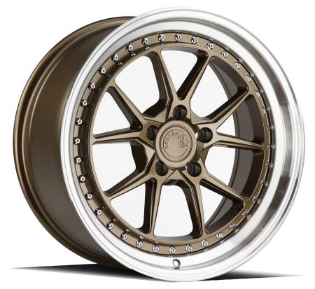 AodHan Wheels - Aodhan Wheels Rim DS08 18x9.5 5x114.3 73.1CB ET22 Bronze w/Machined Lip