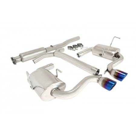 Manzo Headers, Exhausts, and More - Manzo R53 S 2002-2003 1.6L 4Cyl Stainless Steel Catback Exhaust System