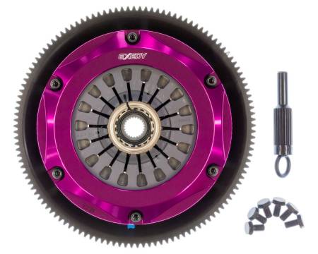 EXEDY Racing Clutch - Exedy 1993-1995 Mazda RX-7 R2 Hyper Twin Cerametallic Clutch Sprung Center Disc Pull Type