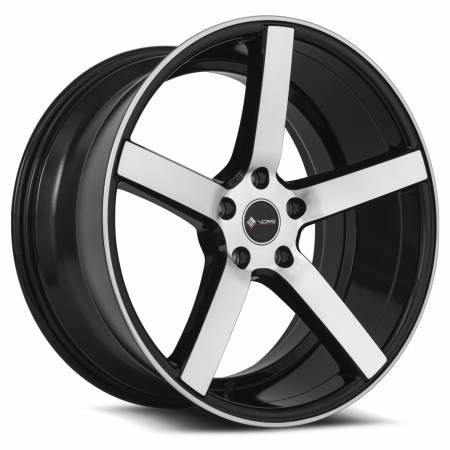 Vors Wheels - Vors Wheels Rim TR5 19x9.5 5x114.3 ET35 73.1CB Black Machined Face