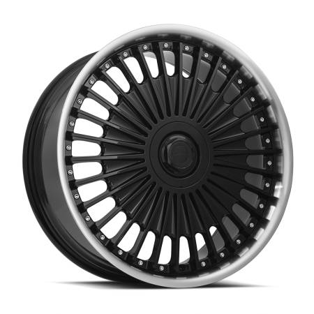 MRR Design Wheels - MRR Wheels Rim VP4 22x9 5x108 ET38 73.1CB Black Machined Lip