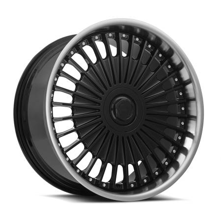 MRR Design Wheels - MRR Wheels Rim VP4 22x10.5 5x108 ET40 73.1CB Black Machined Lip