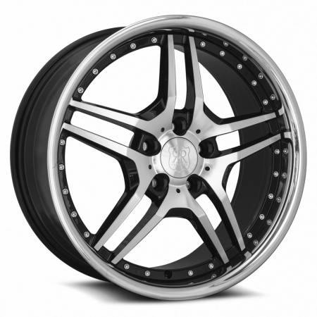 MRR Design Wheels - MRR Wheels Rim RW2 19x8.5 5x114.3 ET25 73.1CB Black Chrome Lip