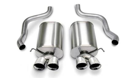 CORSA Performance - Corsa 2005-2007 Chevrolet Corvette C6 6.0L V8 Polished Sport Axle-Back Exhaust