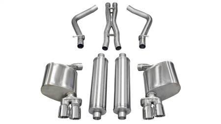 CORSA Performance - Corsa 2011-2014 Dodge Charger R/T 5.7L V8 Polished Xtreme Cat-Back Exhaust