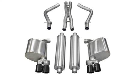 CORSA Performance - Corsa 2011-2014 Dodge Charger R/T 5.7L V8 Black Xtreme Cat-Back Exhaust