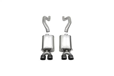 CORSA Performance - Corsa 2006-2013 Chevrolet Corvette C6 Z06 7.0L V8 Black Sport Axle-Back Exhaust