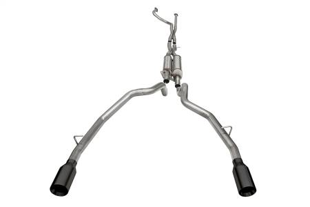 CORSA Performance - Corsa 2021-2024 Dodge Ram TRX Crew Cab Xtreme Catback Exhaust Dual Rear Black Tip