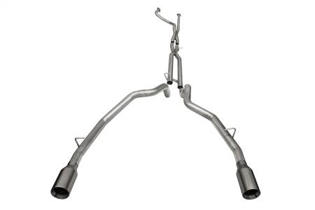 CORSA Performance - Corsa 2021-2024 Dodge Ram TRX Crew Cab Baja Catback Exhaust Dual Rear Gunmetal Tip