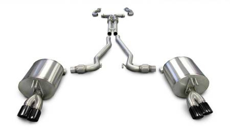 CORSA Performance - Corsa 2008-2009 Pontiac G8 GXP 6.0L V8 Sport Cat-Back w/ Dual 3in Black Tips