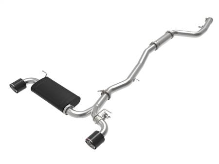 aFe Power (Advanced FLOW Engineering) - aFe Takeda 2020 Toyota Supra L6-3.0L (t) 3in-2.5in 304 SS CB Exhaust Carbon Tips