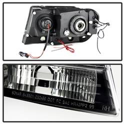 Spyder Auto - Spyder Jeep Grand Cherokee 99-04 Projector Headlights LED Halo LED Black Smoke PRO-YD-JGC99-HL-BSM