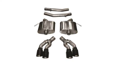 CORSA Performance - Corsa 2016-2019 Cadillac CTS V 6.2L V8 2.75in Black Xtreme Axle-Back Exhaust