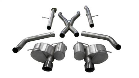 CORSA Performance - Corsa 2012-21 Jeep Grand Cherokee SRT 2.75in Dual Rear Xtreme Cat-Back Exhaust - Black PVD TipFinish