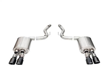 CORSA Performance - Corsa 2024+ Ford Mustang V8 5.0L 3in Axle-Back Exhaust System w/ Twin 4in Black Pro-Series Tips