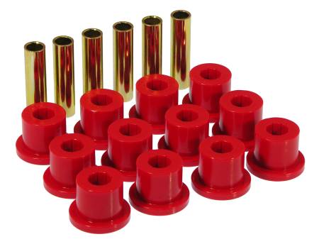 Prothane - Prothane 67-87 GM Rear Spring & Shackle Bushings (w/ 1.5in Bushings) - Red