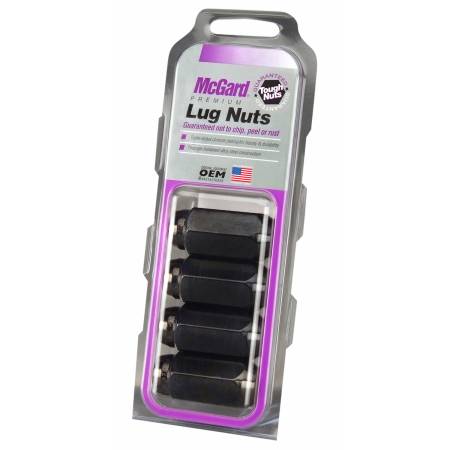 McGard - McGard Hex Lug Nut (Cone Seat) M14X1.5 / 22mm Hex / 1.945in. Length (4-Pack) - Black