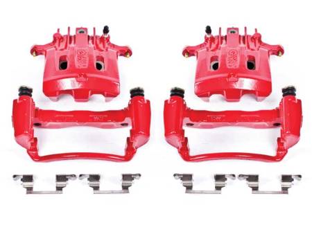 Power Stop - PowerStop 2000 Ford Excursion Rear Red Calipers w/Brackets - Pair