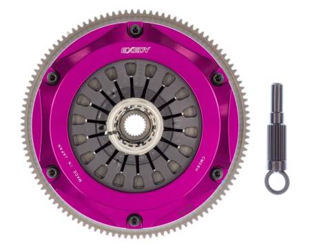 EXEDY Racing Clutch - Exedy 2008-2015 Mitsubishi Lancer Evolution GSR L4 Hyper Triple Cerametallic Clutch Rigid Disc