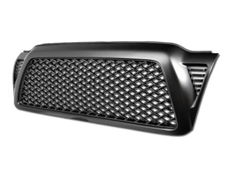 I3 Enterprise - I3 2005-2009 Toyota Tacoma - Honeycomb Mesh Style Front Grille - Matte Black