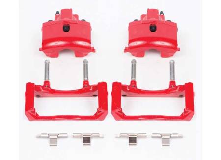 Power Stop - PowerStop 07-09 Chrysler Aspen Rear Red Calipers w/Brackets - Pair