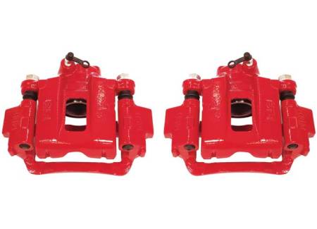 Power Stop - PowerStop 03-09 Toyota 4Runner Rear Red Calipers w/Brackets - Pair