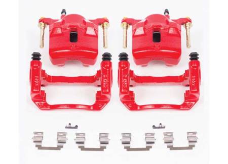 Power Stop - PowerStop 03-08 Pontiac Vibe Front Red Calipers w/Brackets - Pair