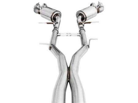 AWE Tuning - AWE 16-19 Chevy Camaro SS Non-Res Cat-Back Exhaust -Touring Edition (Quad Chrome Silver Tips)