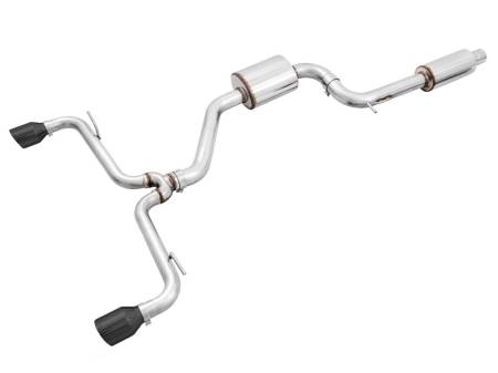 AWE Tuning - AWE VW MK7 GTI Touring Edition Exhaust - Diamond Black Tips