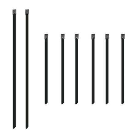 Mishimoto - Mishimoto Set of Six 6in & Two 14in Stainless Steel Locking Ties