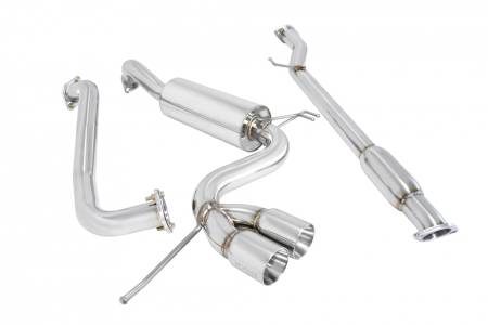 Megan Racing - Megan Racing Type2 Cat-Back Exhaust System: Hyundai Veloster 2012+ Stainless Rolled Tips