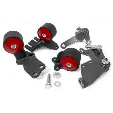 Innovative Mounts - Innovative 88-91 Civic B-Series Black Steel Mounts 60A Bushings (Cable to Hydro Conversion)