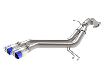 aFe Power (Advanced FLOW Engineering) - aFe Takeda 13-17 Hyundai Veloster L4-1.6L 2-1/2in 304 SS Axle-Back Exhaust w/ Blue Flame Tips