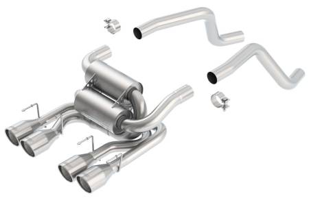Borla - Borla 05-08 Corvette Convertible/Coupe 6.0L/6.2L 8cyl SS S-Type Exhaust (REAR SECTION ONLY)