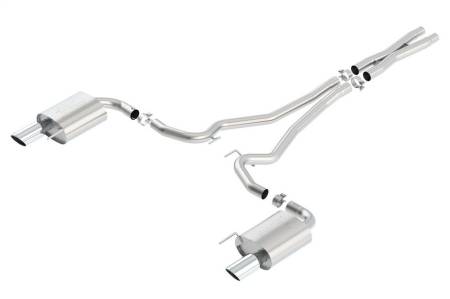 Borla - Borla Atak S Cat-Back 15-17 Ford Mustang GT 5.0L V8 MT/AT 2.5in pipe 4in tip