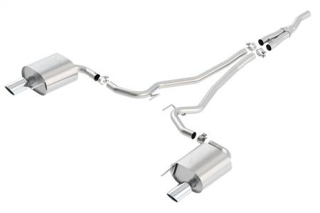 Borla - Borla Atak Cat Back 15-17 Ford Mustang 2.3L EcoBoost MT/AT 2.25in pipe 4in tip