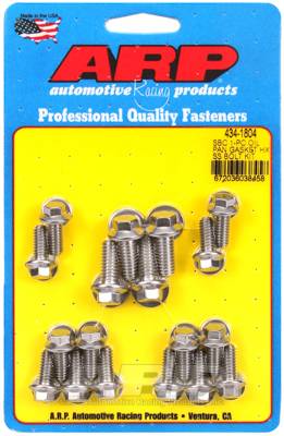 ARP - ARP SB Chevy 1-pc SS hex oil pan gasket bolt kit 434-1804
