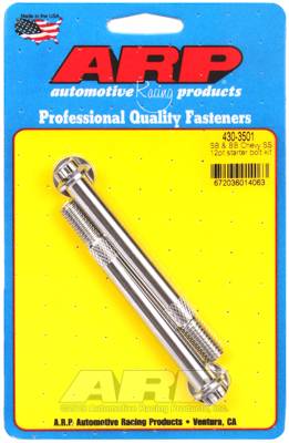 ARP - ARP SB & BB Chevy 3/8 12pt SS pro stock & hi-torque starter bolt kit 430-3501