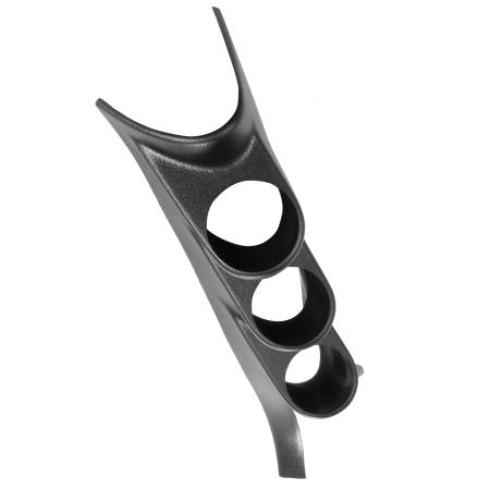 AutoMeter - AutoMeter 05-09 Ford Mustang 52mm Black Triple Pillar Pod