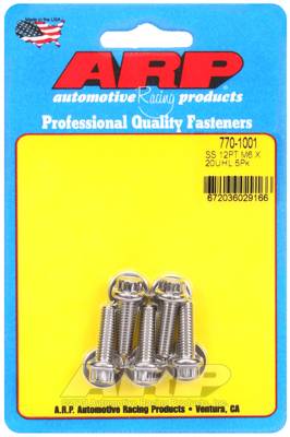 ARP - ARP M6 x 1.00 x 20 12pt SS bolts 770-1001