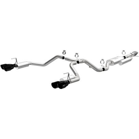 MagnaFlow Exhaust Products - MagnaFlow 2021 Chevrolet Tahoe V8 5.3L Street Series Cat-Back Exhaust - Black Chrome Tips