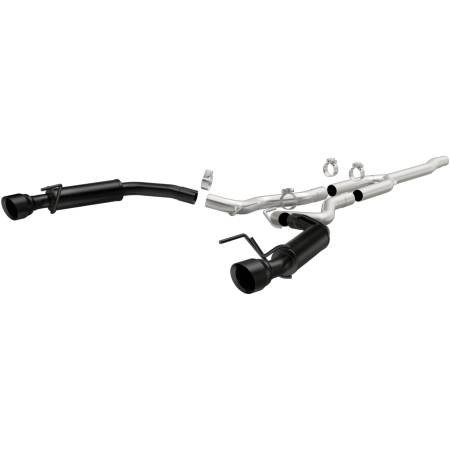 MagnaFlow Exhaust Products - MagnaFlow Cat-Back 15-16 Ford Mustang 2.3L L4 Competition SS 3in Dual Split Rear 4.5in Black Tips