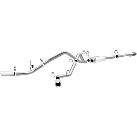 MagnaFlow Exhaust Products - MagnaFlow 14 Chev Silverado V8 5.3L CC/EC Cab Dual Split Behind Rear Tires Exit SS Cat Back Perf Exh