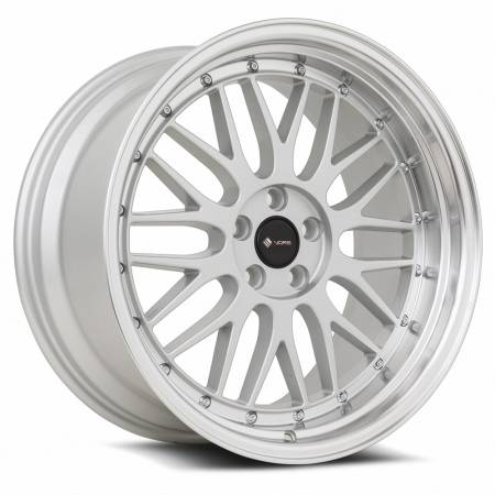 Vors Wheels - Vors Wheels Rim VR8 19x9.5 5x115 ET22 73.1CB Silver Machine Lip Chrome Rivet