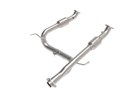 aFe Power (Advanced FLOW Engineering) - aFe Toyota Tacoma 05-15 V6-4.0L Twisted Steel Y-Pipe w/ Cat