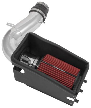 Spectre Performance - Spectre 11-19 Ford Explorer V6-3.5L F/I Air Intake Kit - Polished Aluminum w/Red Filter