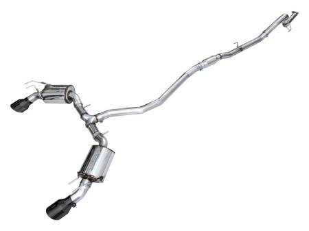 AWE Tuning - AWE 22+ Honda Civic Si/Acura Integra Touring Edition Catback Exhaust - Dual Diamond Black Tip