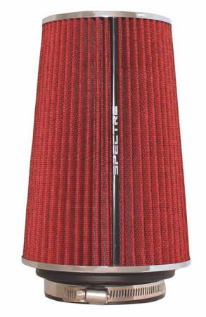 Spectre Performance - Spectre Adjustable Conical Air Filter 9-1/2in. Tall (Fits 3in. / 3-1/2in. / 4in. Tubes) - Red