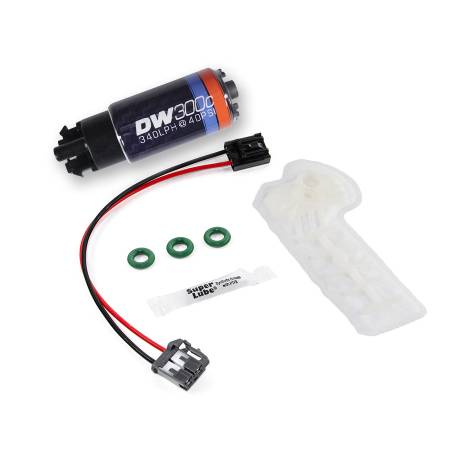 DeatschWerks - DeatschWerks 340lph DW300C Compact Fuel Pump w/ 02-06 RSX Set Up Kit (w/o Mounting Clips)