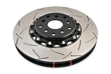 DBA (Disc Brakes Australia) - DBA 04-07 STi/2017 BRZ w/Perf. Pkg. 10 Hole Front Slotted 5000 Series 2/PC Rotor Assembled w/Blk Hat